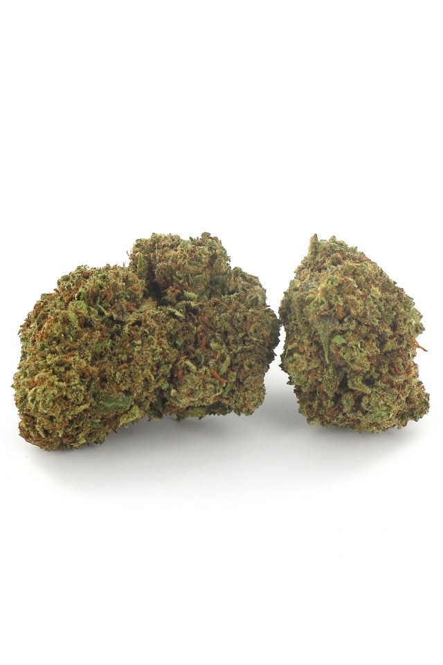Deux gousses de fleur de cannabis light Mango Haze