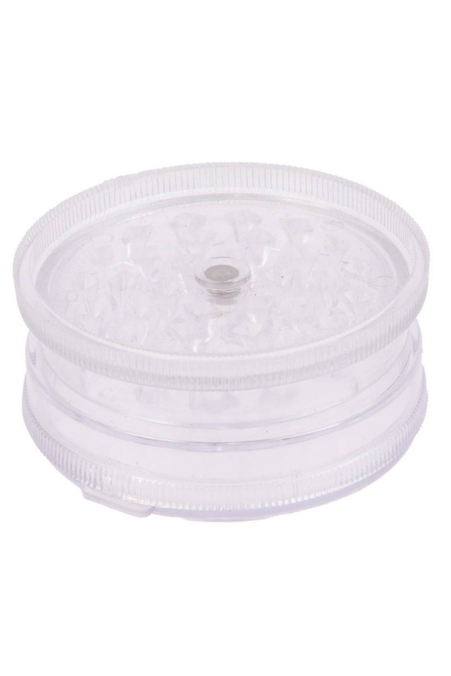 Grinder blanc transparent pour voir l'état de l'herbe broyée sans l'ouvrir